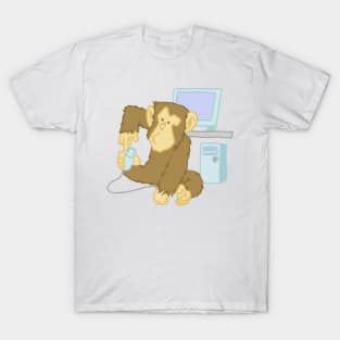Asplenia Studios Academic Chimps: The Code Monkey T-Shirt